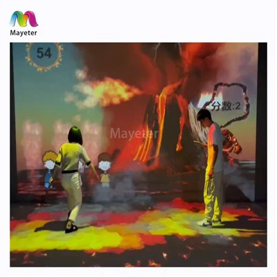 เกมฉายภาพสามมิติแบบโฮโลแกรมโต้ตอบเสมือนจริงบนผนัง/พื้น